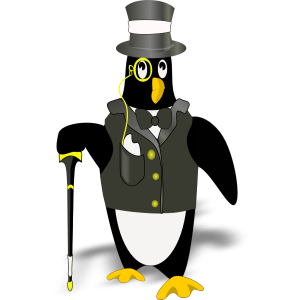 Penguin in tux