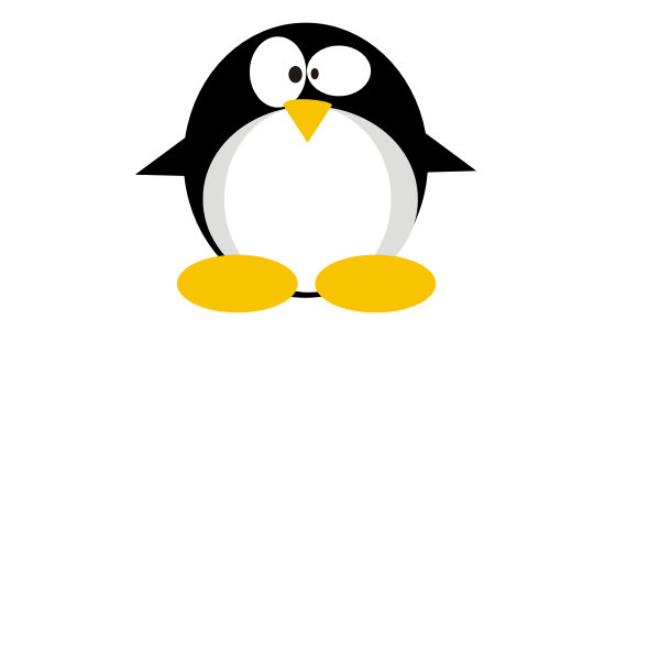 Confused Tux vector image