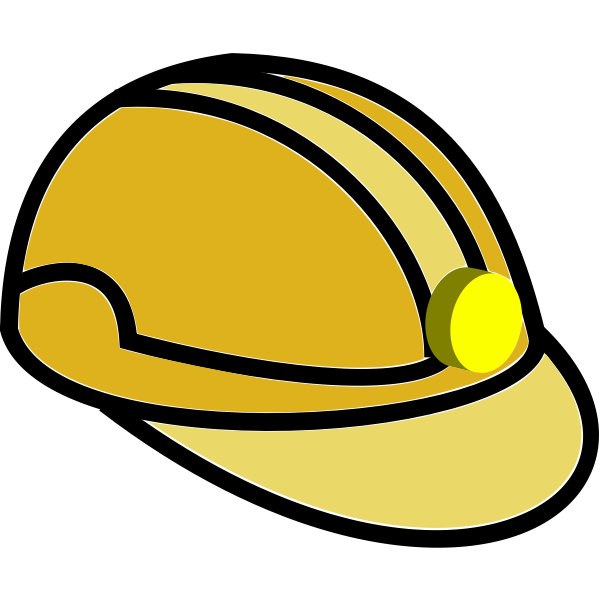 Mining helmet vector illustration