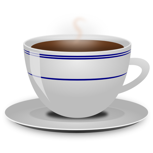 Vector image of cup of coffee