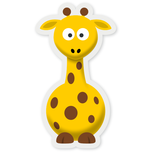 Cartoon giraffe image | Free SVG