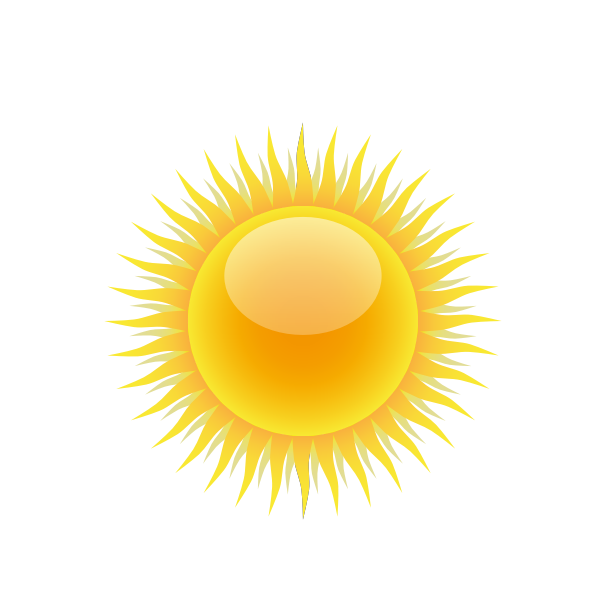 Vector image of the Sun
