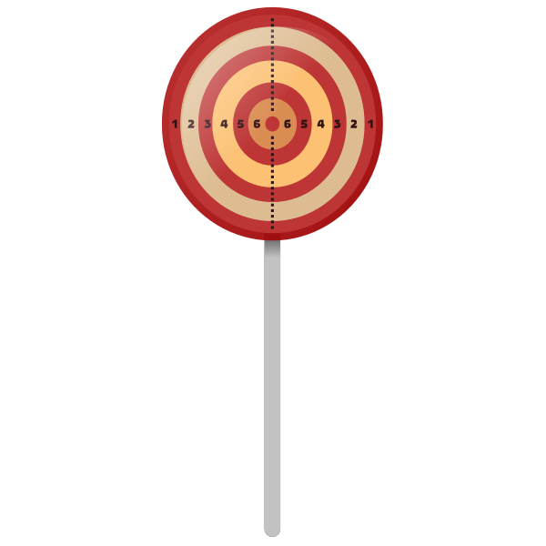Target on a pole