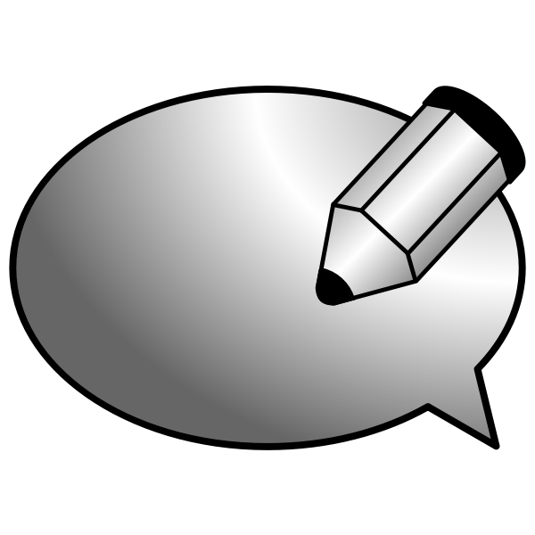 Vector graphics of comments icon for web