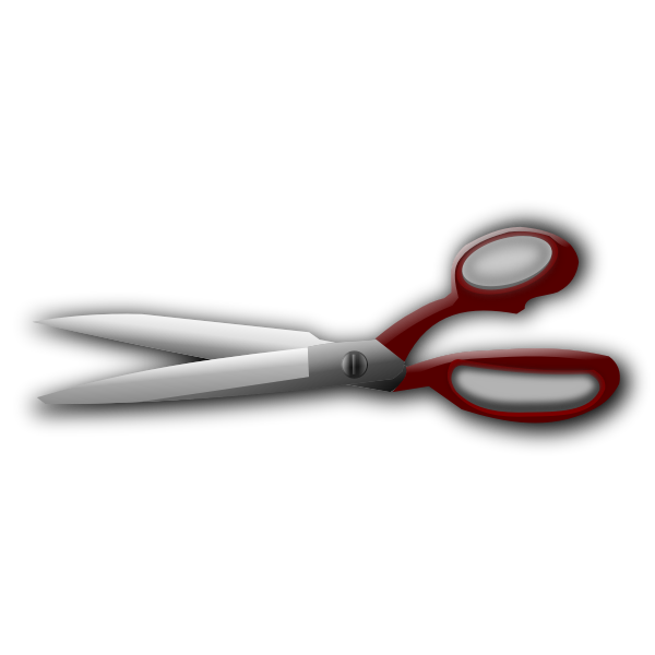 Shiny scissors clip art