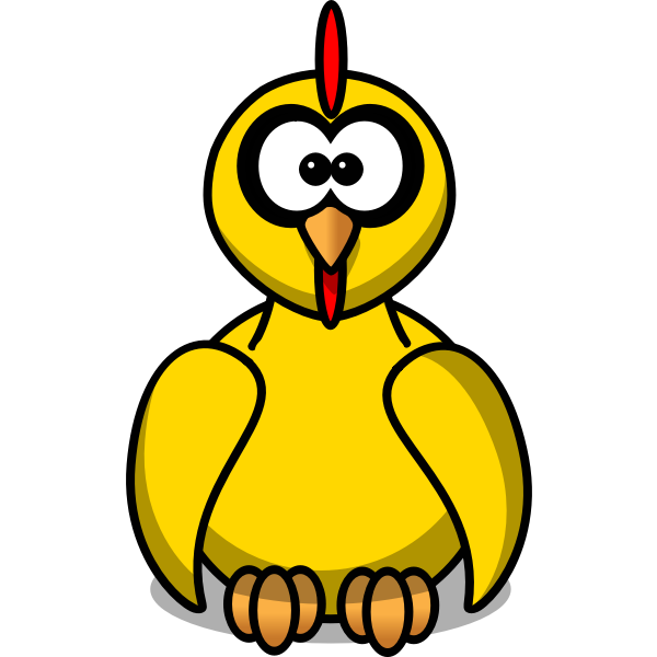 Yellow chick clip art