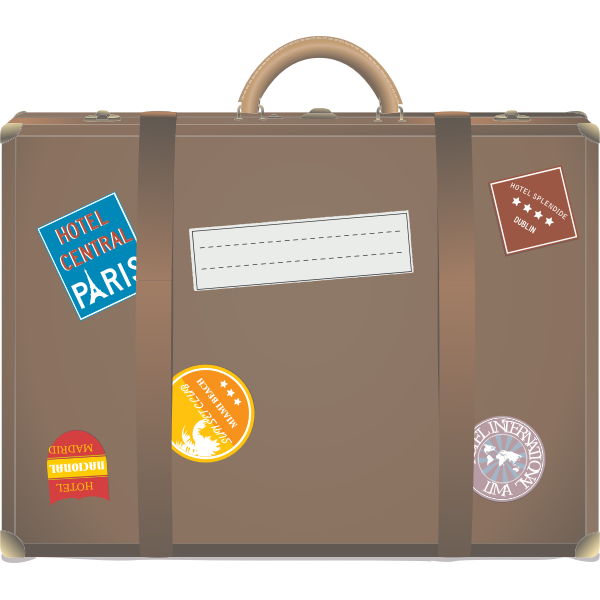 Travel suitcase vector illustration