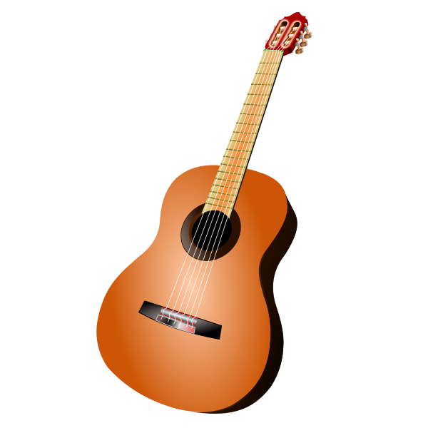 Classic guitar vector image