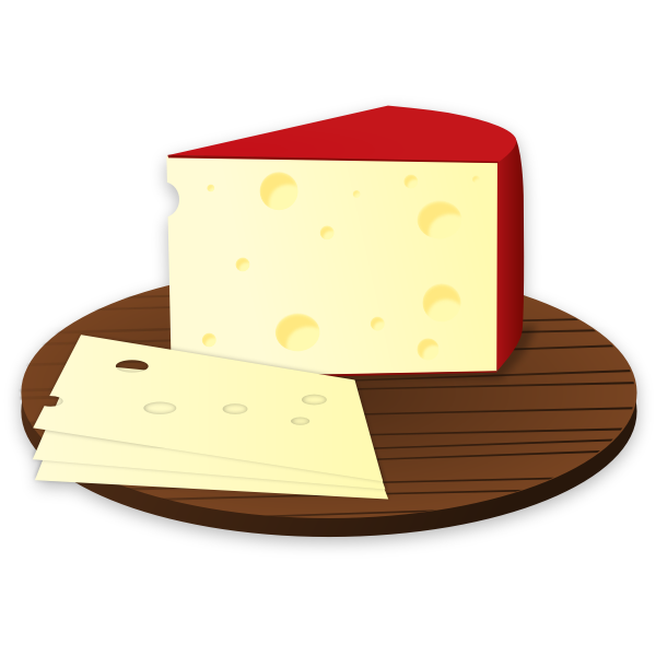 Cheese slices vector image