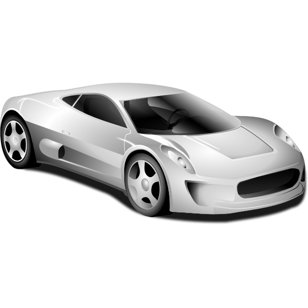 Sports car vector drawing