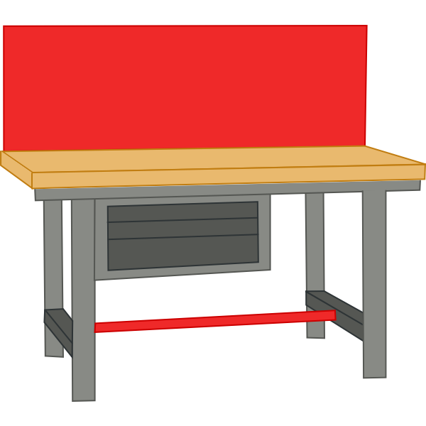 Color image of work bench