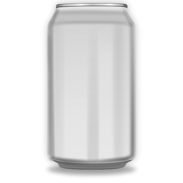 Vector image of orange soda can