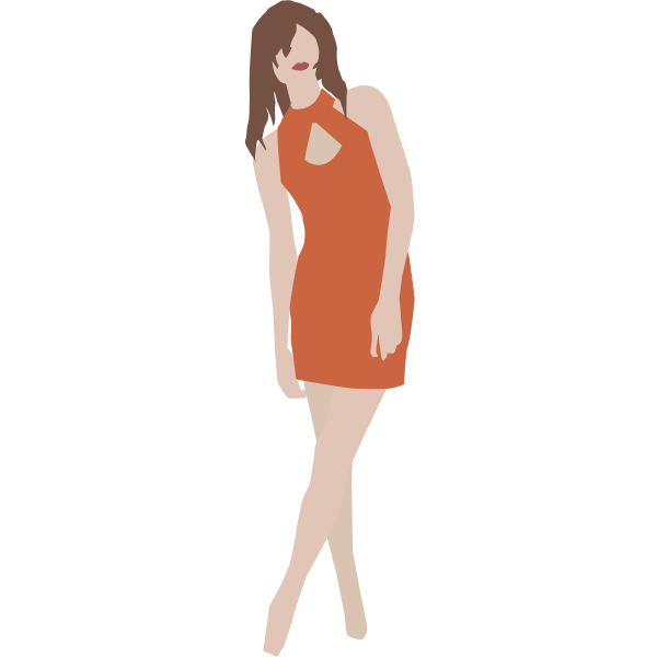 Woman in dress