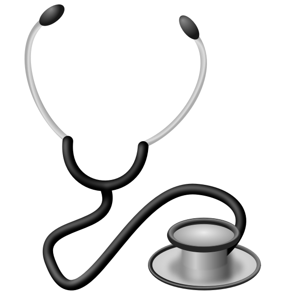 Medical stethoscope vector drawing
