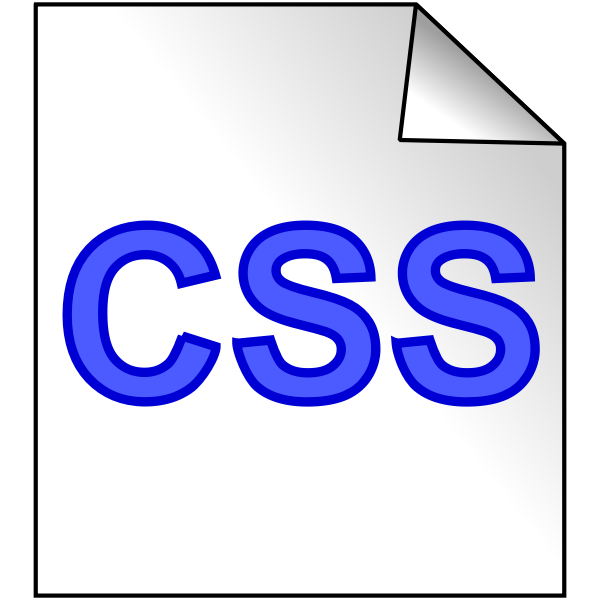 CSS file icon vector clip art