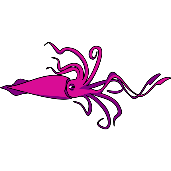 Vector Image Of Squid Free Svg