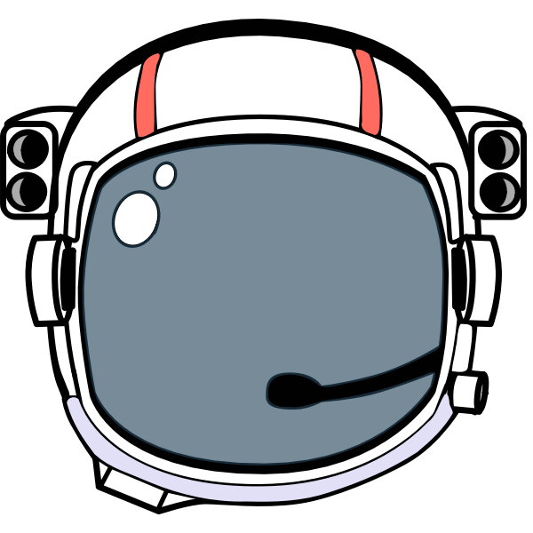 Astronaut helmet vector illustration
