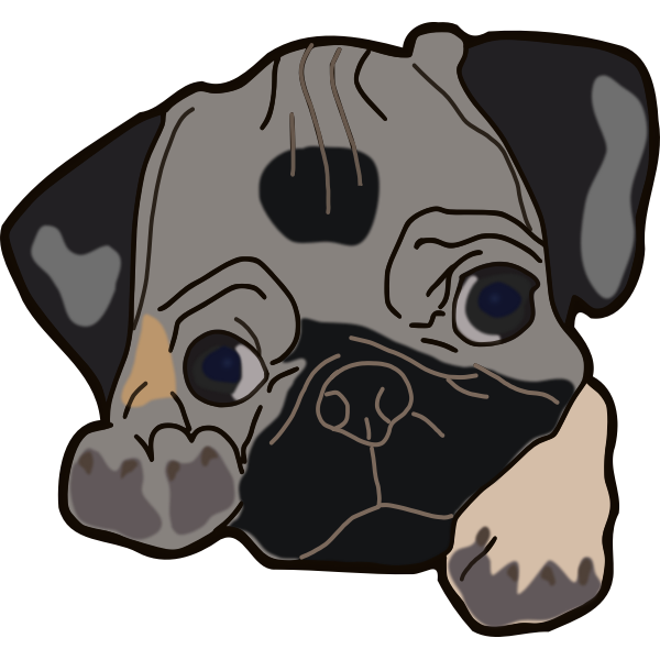 Download Cute Pug Free Svg