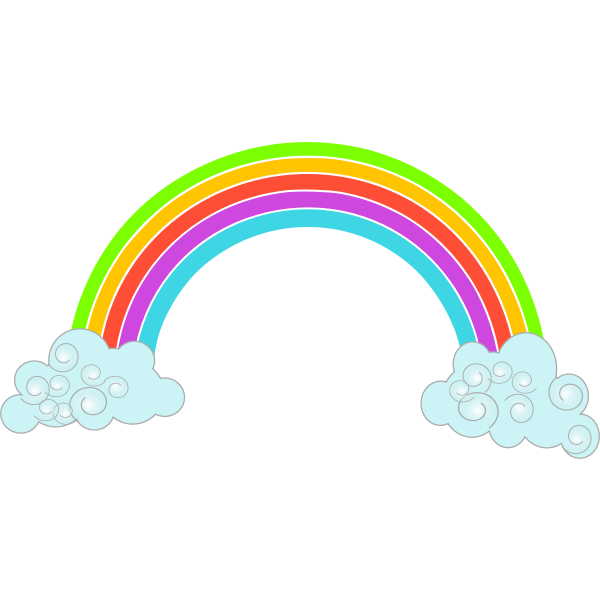 Clouds with rainbow image