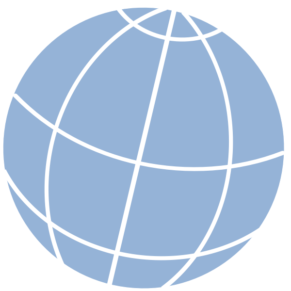 Simple globe icon vector clip art