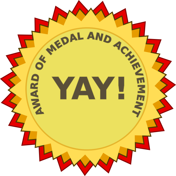 Award of achievement vector clip art