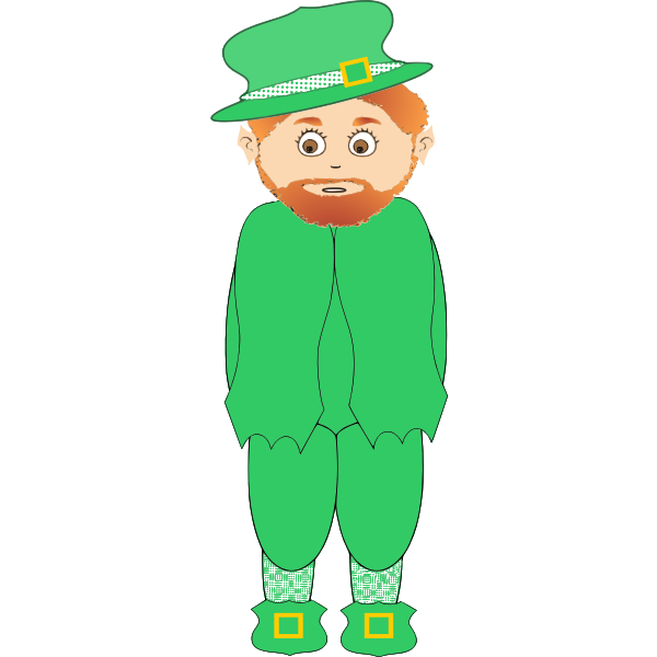 Vector image of St Patrick's day saint