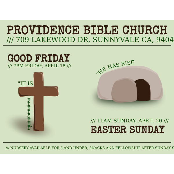 Easter flyer vector illustration
