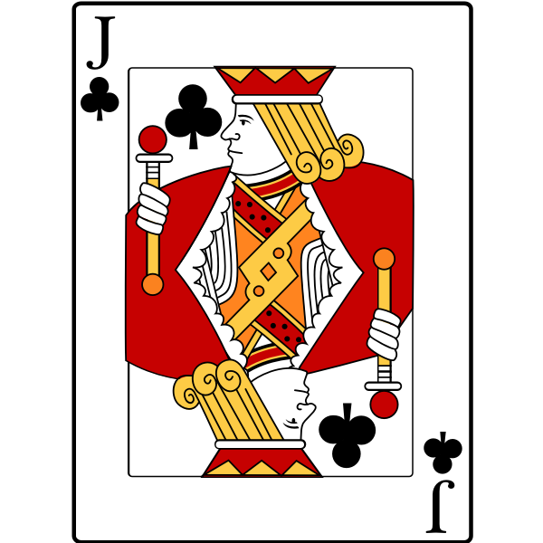Jack of Clubs - Free SVG
