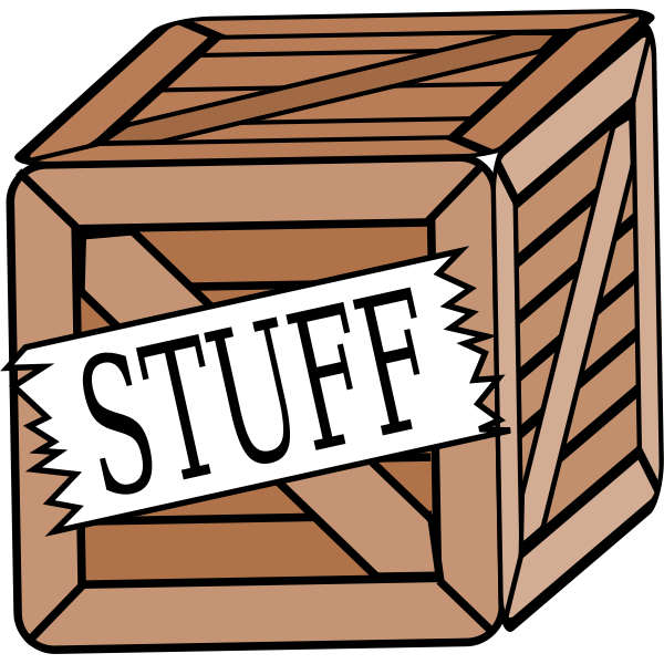 Crate of stuff | Free SVG