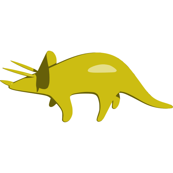 Triceratops vector graphics