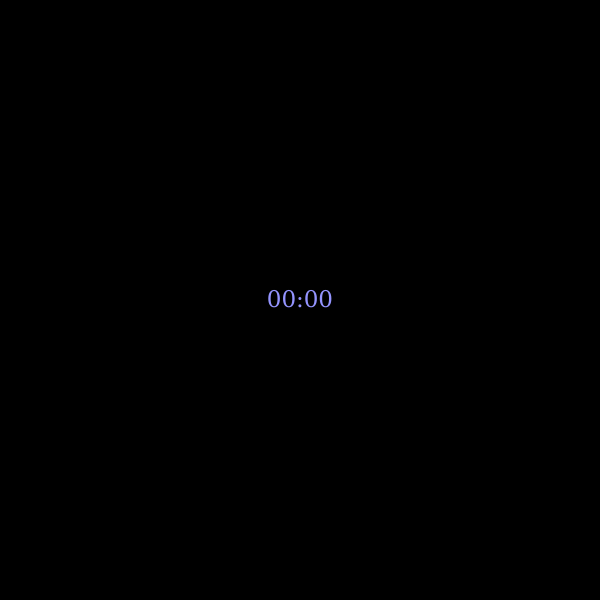 Upvote Clock with Black Background