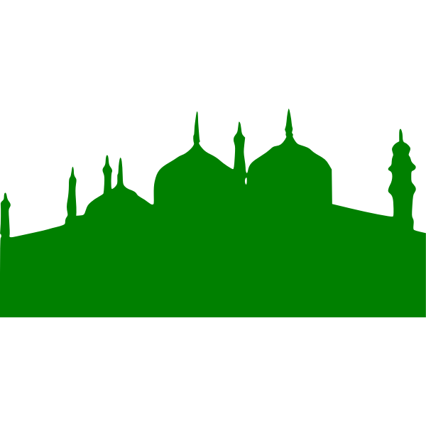 Green Color Small Mosque Design