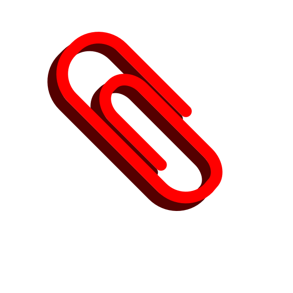 Red paperclip