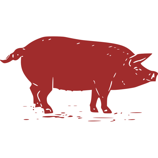 Download Silhouette Of A Pig Free Svg