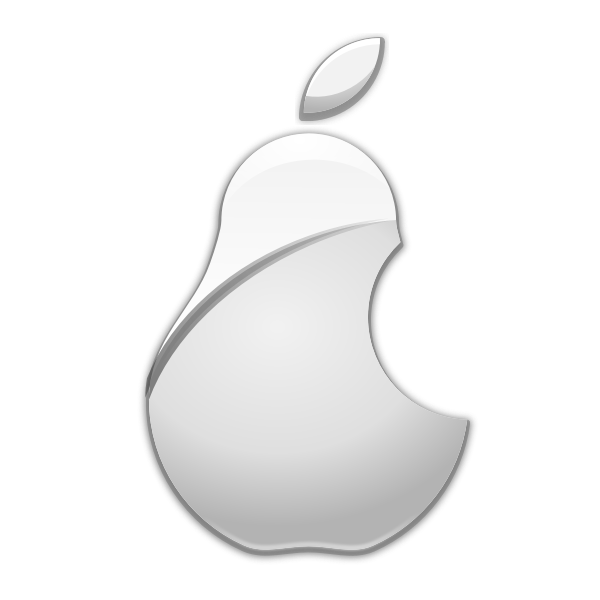 Vector image of apple parody logo