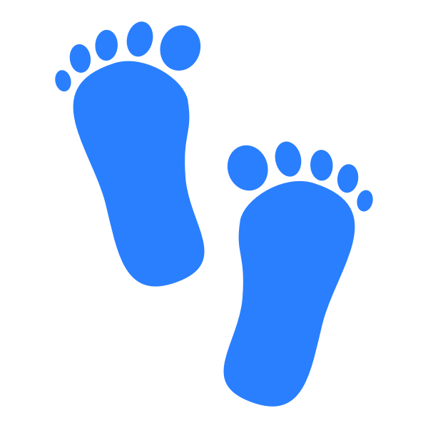 Baby boy footprints