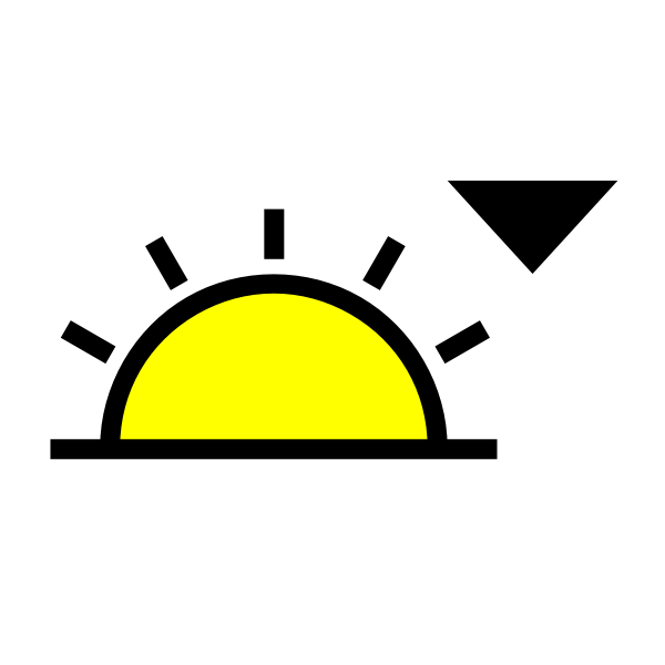 Sunset symbol