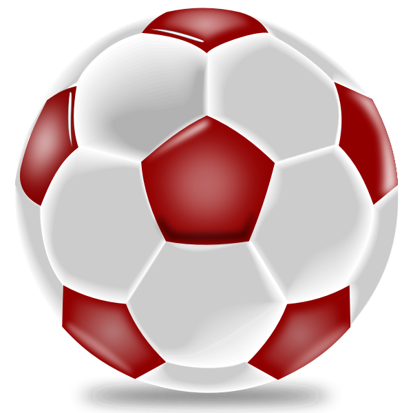 Realistic soccer ball - Free SVG