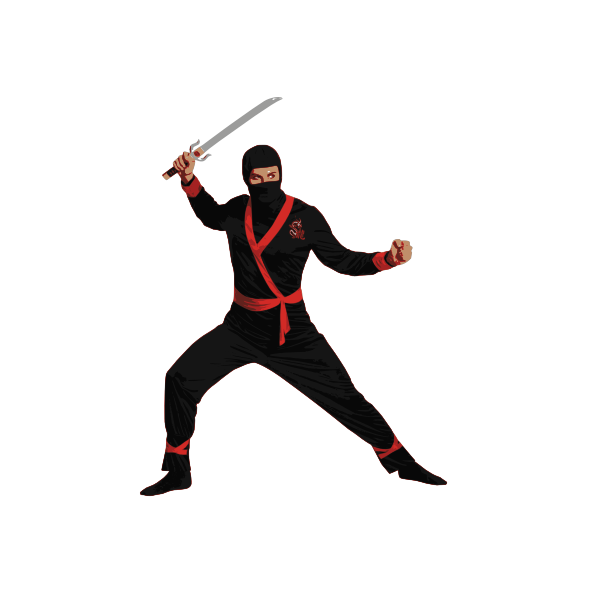 Ninja agent with sword