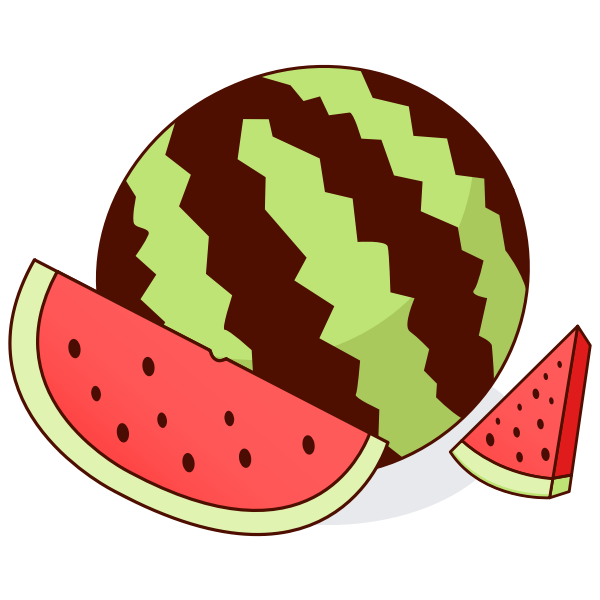 Download Watermelon And Slices Free Svg