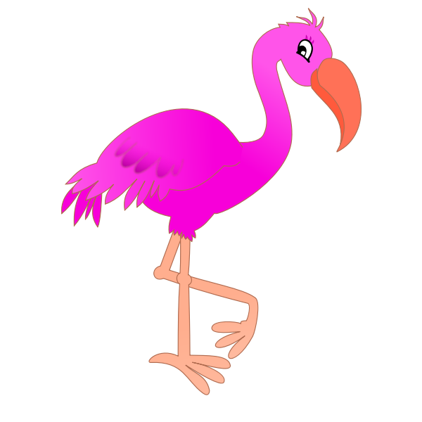 Pink Flamingo Free Svg