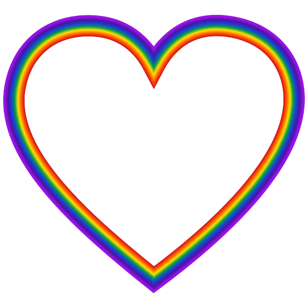 Rainbow Heart | Free SVG