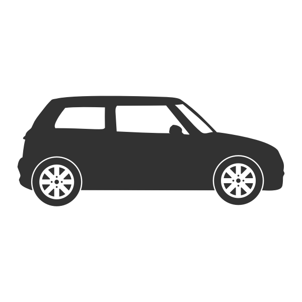 Small car silhouette