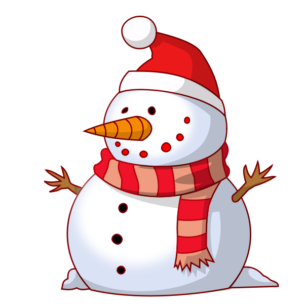 Snowman Drawing Free Svg