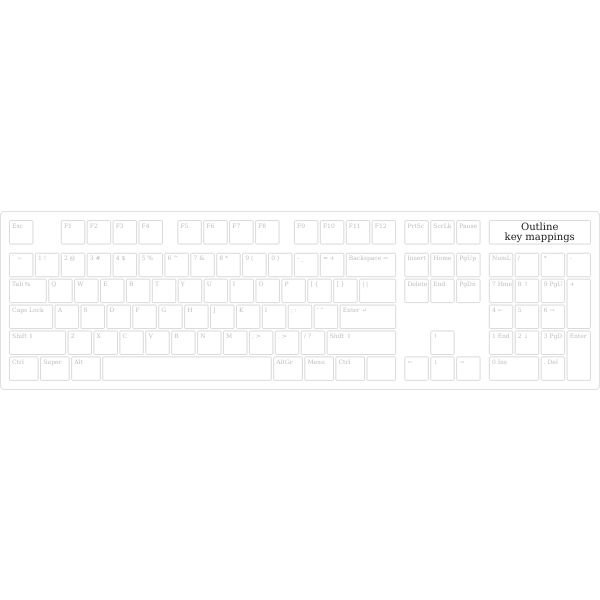 printable apple computer keyboard template