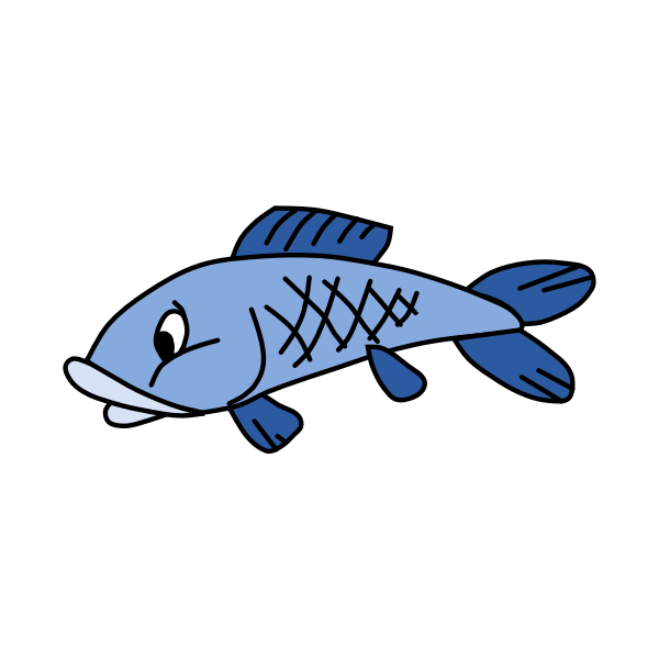 Blue fish | Free SVG