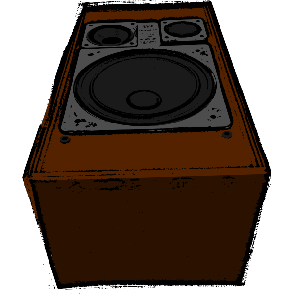 Big old speaker vector image | Free SVG
