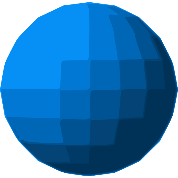Blue sphere disco ball