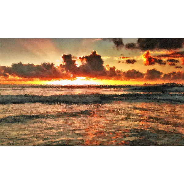 High Poly Oceanscape Free Svg