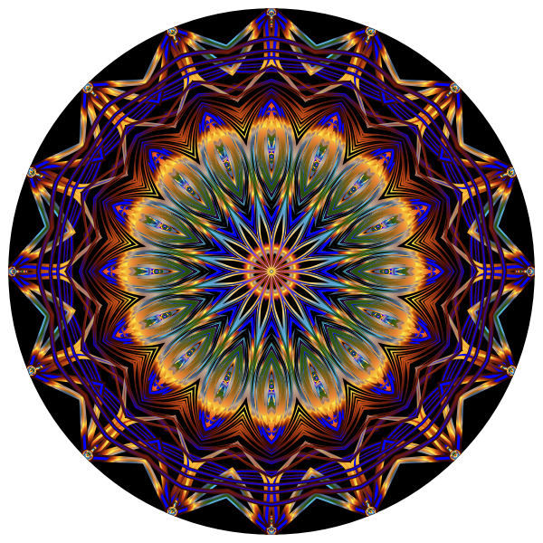 Prismatic Mandala Line Art 8